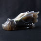 Agate Geode Dragon Head Carving