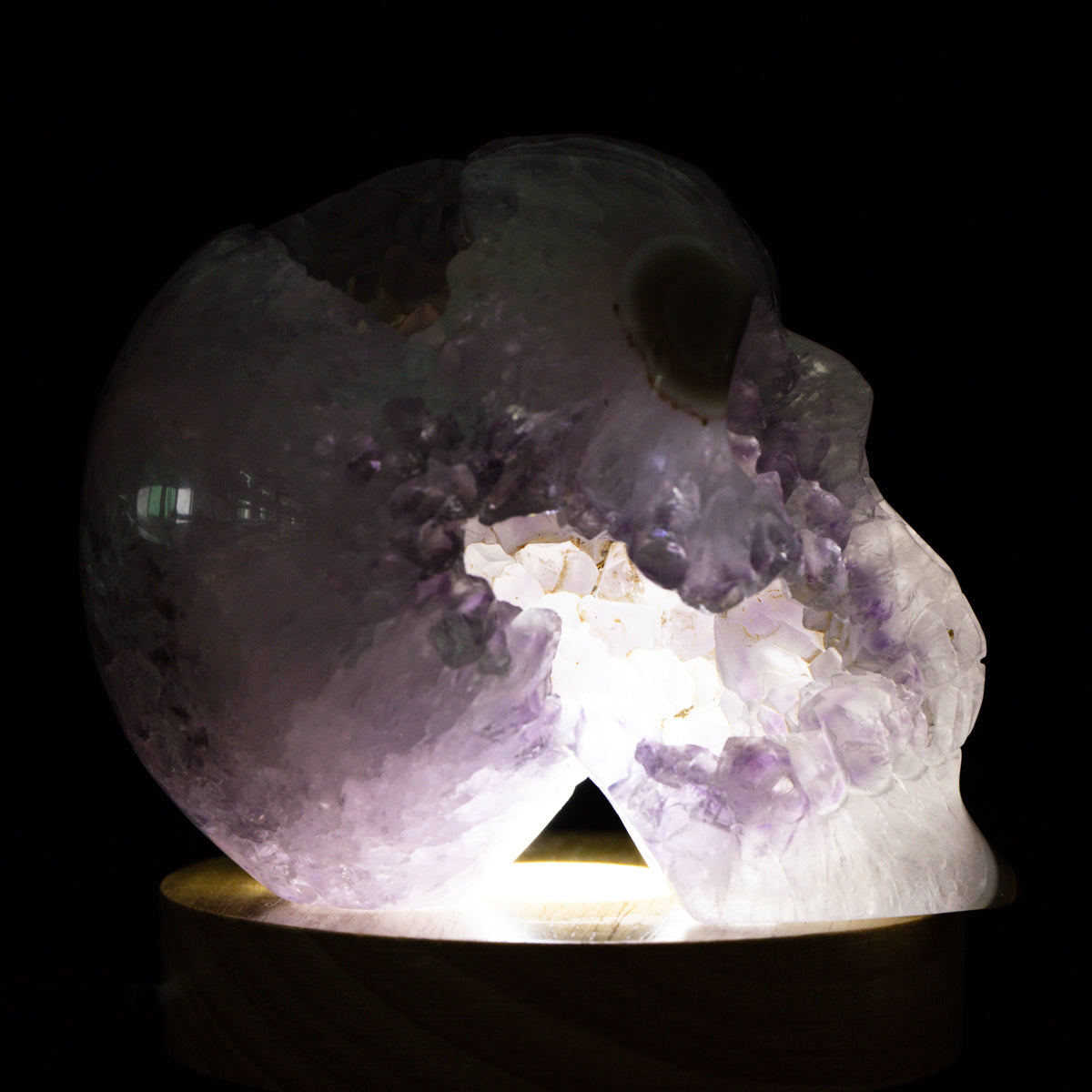 Agate Geode Skull