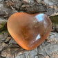 Honey Calcite Sphere and Heart