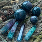 Fluorite Sphere and Point