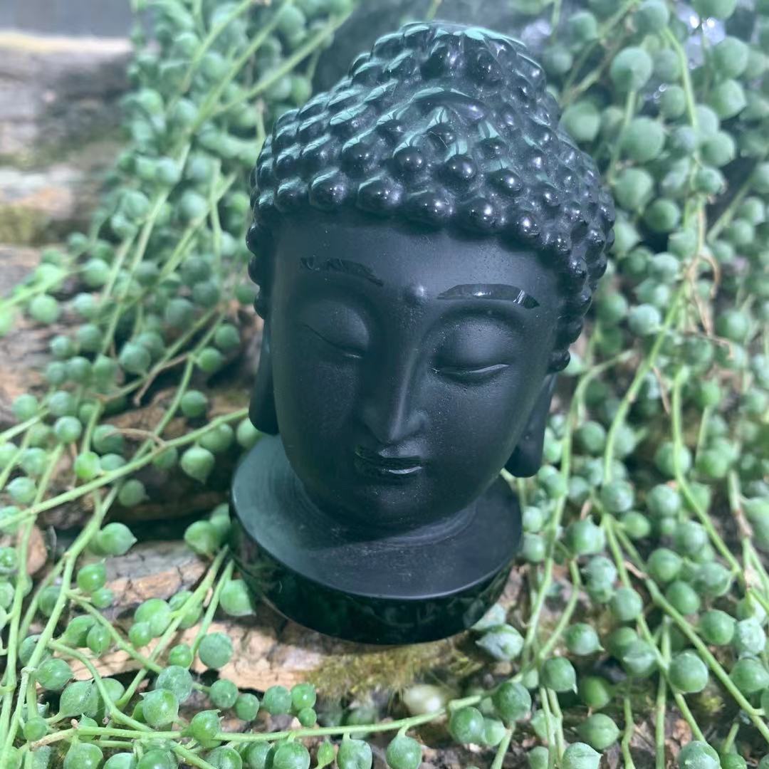 3'' Carved Crystal Buddha