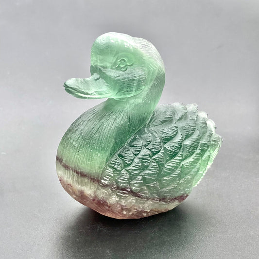 3'' Carved Fluorite Goose