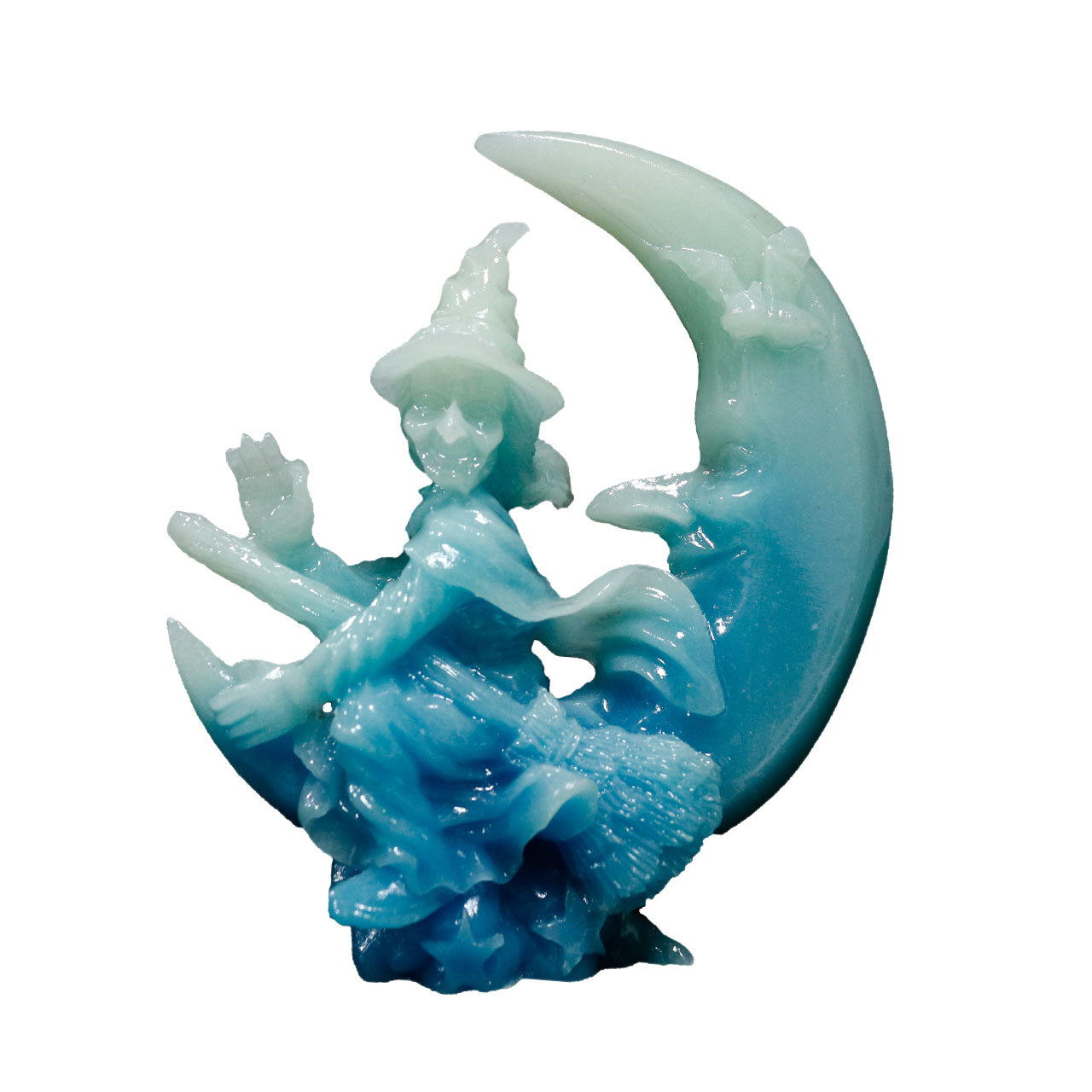 Luminous Moon Witch Carving 9 CM