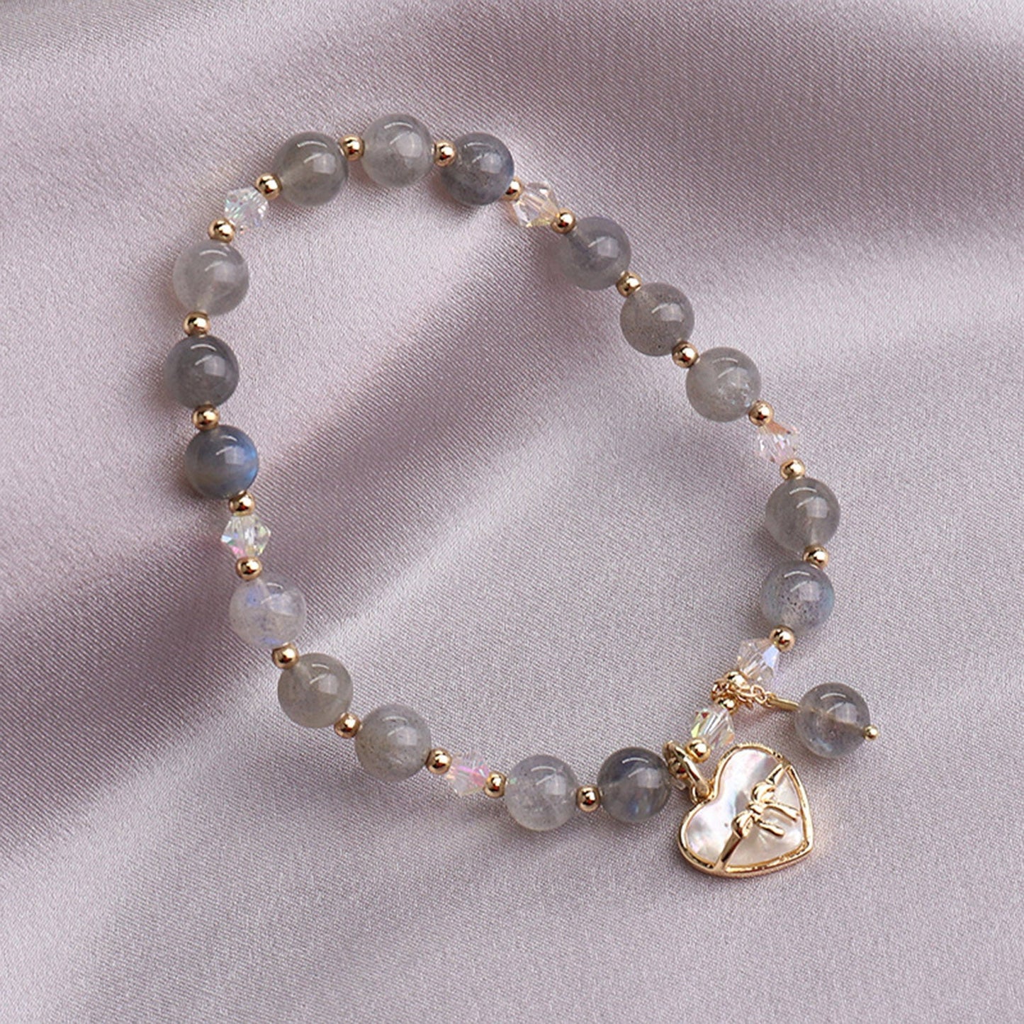 Grey Moonstone Bracelet MN335