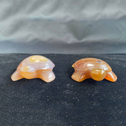 Agate Turtle Carving